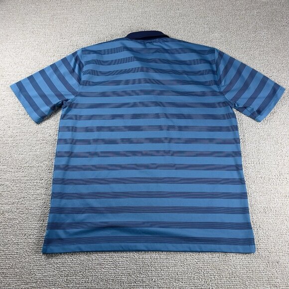 Brooks Brothers FedEx St. Jude Classic Striped Polo Shirt Blue Men’s Size XL - Picture 7 of 8